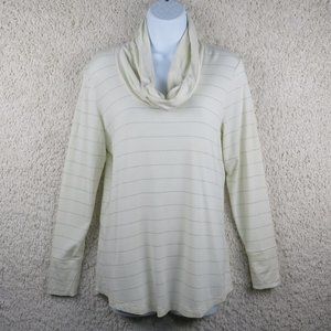 Banana Republic* Women's Long Sleeve Cowl‎ Neck Curved Hem Blouse Size~ Medium